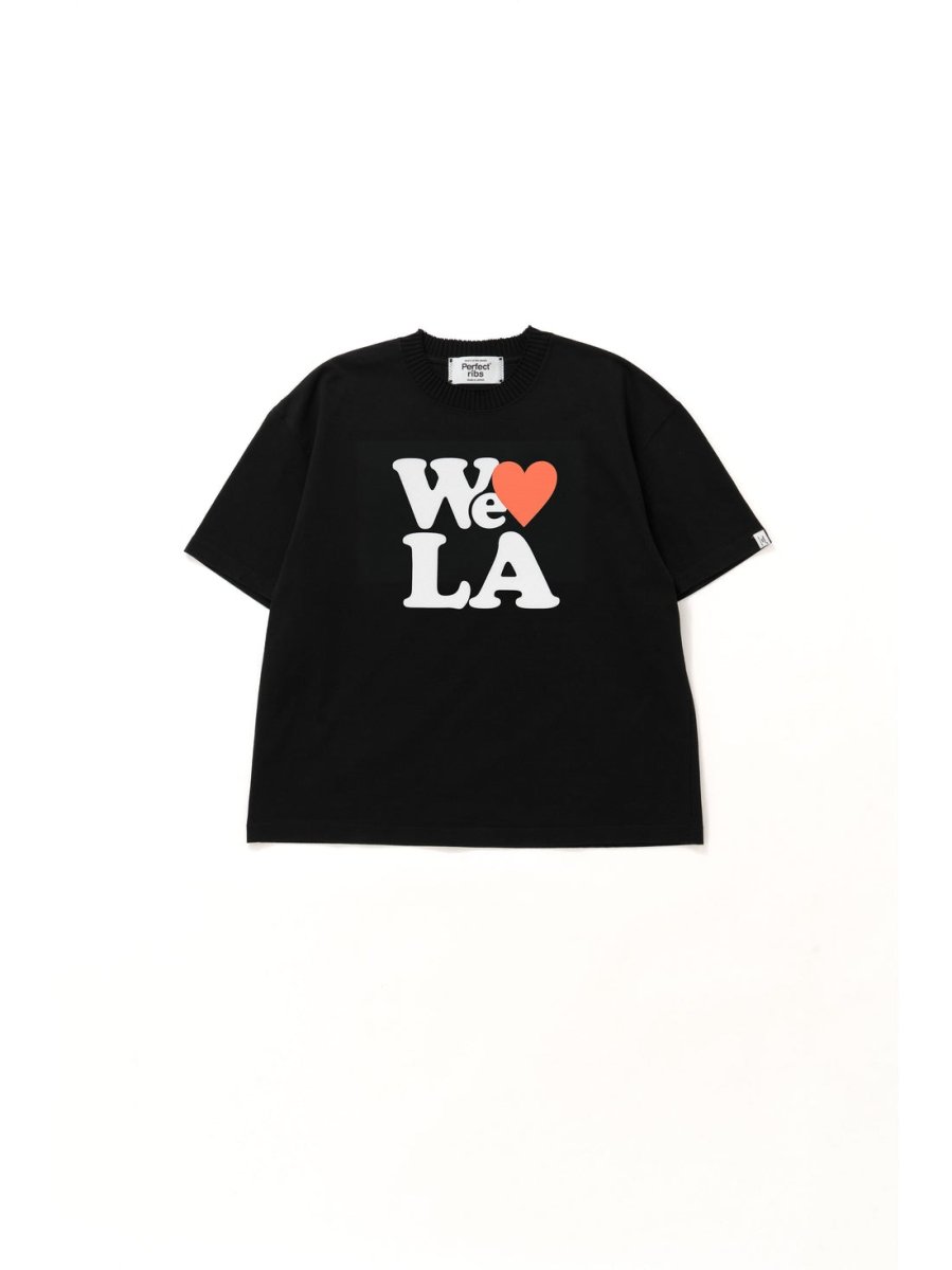 画像1: 【Perfect ribs®︎×A LOVE MOVEMENT】W♥ LA / Basic Short Sleeve T Shirts (1)