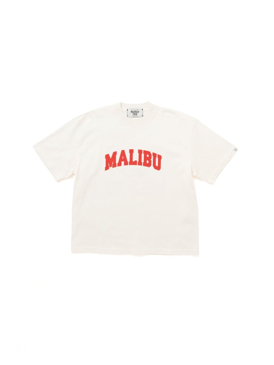 画像1: 【Perfect ribs®︎×A LOVE MOVEMENT】"MALIBU / HELP US" Basic Short Sleeve T Shirts  (1)