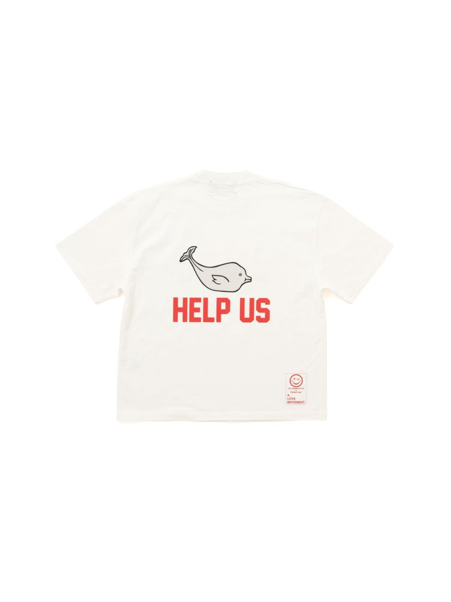 画像2: 【Perfect ribs®︎×A LOVE MOVEMENT】"MALIBU / HELP US" Basic Short Sleeve T Shirts  (2)