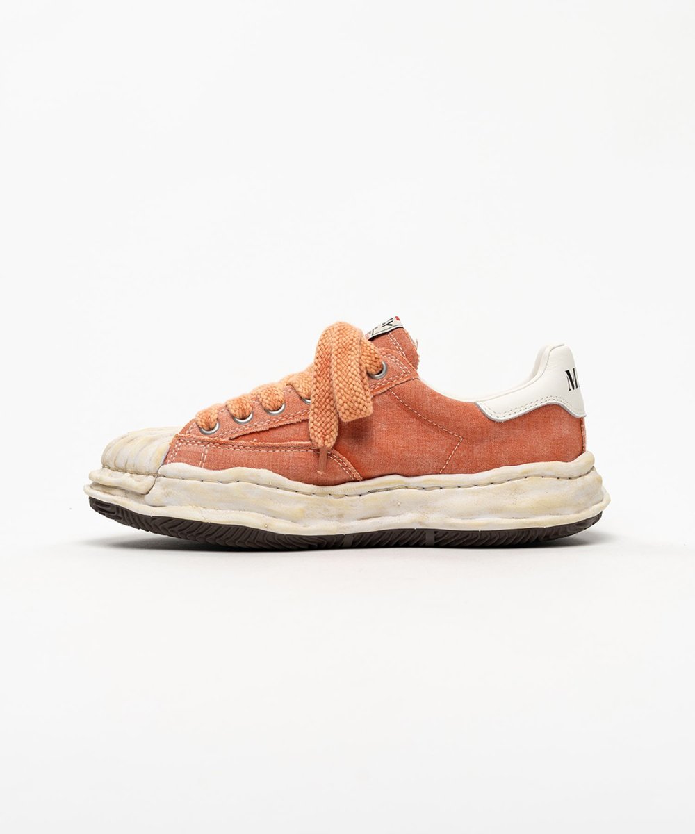 画像2: "BLAKEY" OG Sole Bleached Canvas Low-top Sneakers (2)