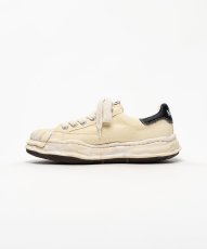 画像2: "BLAKEY" OG Sole Bleached Canvas Low-top Sneakers (2)