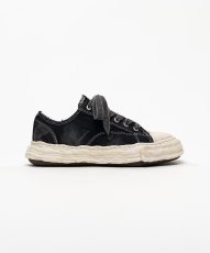 画像1: "PETERSON23" OG Sole Bleached Canvas Low-top Sneakers (1)