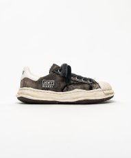 画像1: "BLAKEY" OG Sole Bleached Canvas Low-top Sneakers (1)
