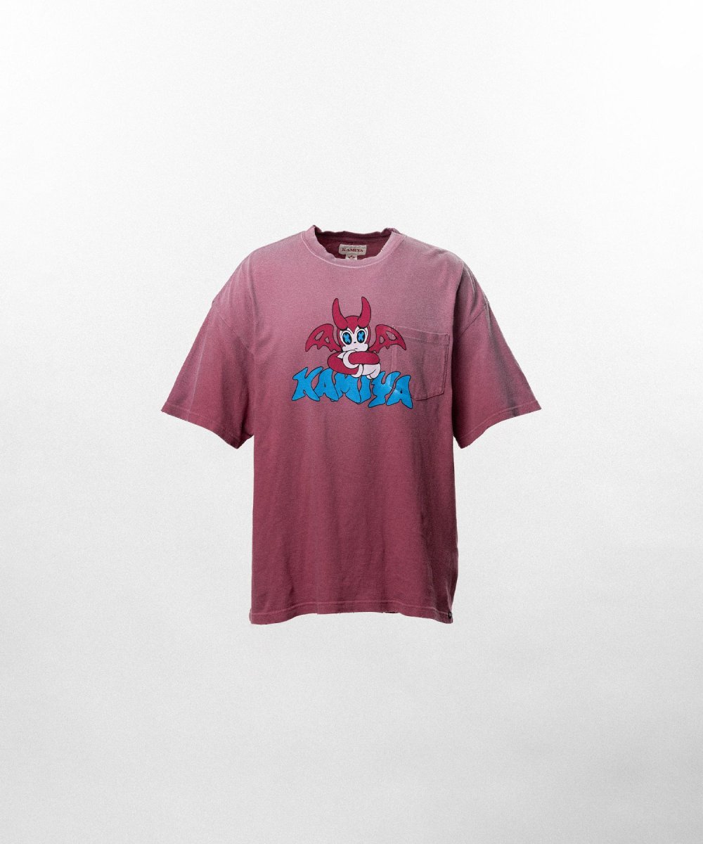 画像1: KAMIYA BAKENEKO"Distressed Pocket T-shirt (1)