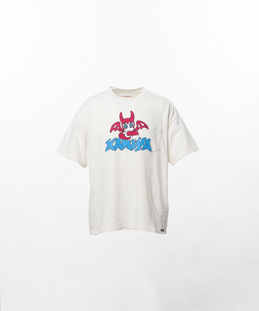 画像1: KAMIYA BAKENEKO"Distressed Pocket T-shirt (1)