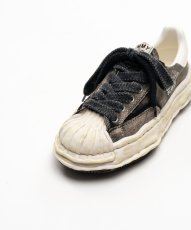 画像4: "BLAKEY" OG Sole Bleached Canvas Low-top Sneakers (4)