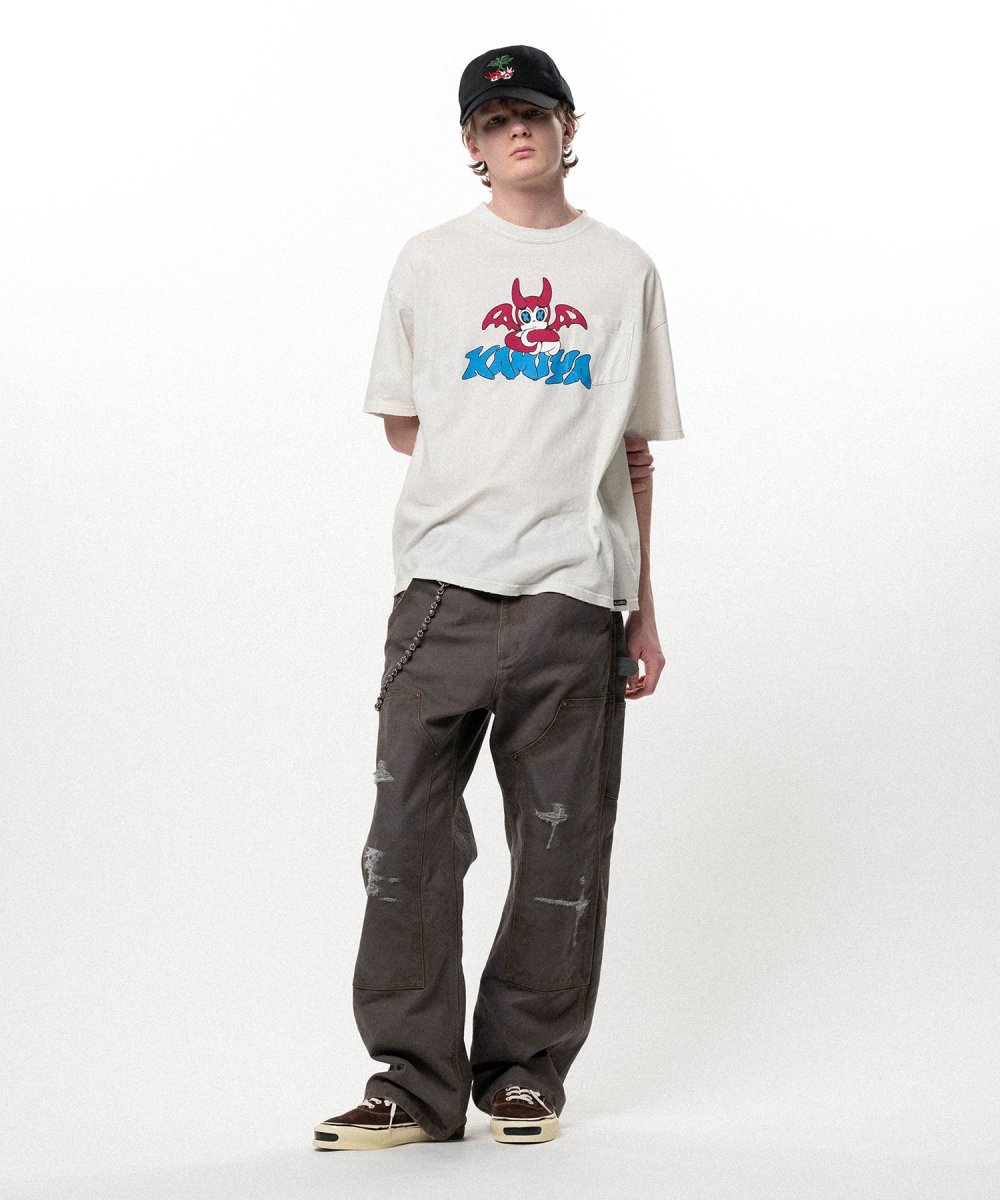 画像3: KAMIYA BAKENEKO"Distressed Pocket T-shirt (3)
