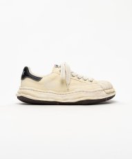 画像1: "BLAKEY" OG Sole Bleached Canvas Low-top Sneakers (1)