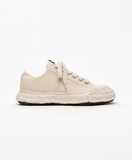 画像1: "PETERSON23" OG Sole Bleached Canvas Low-top Sneakers (1)