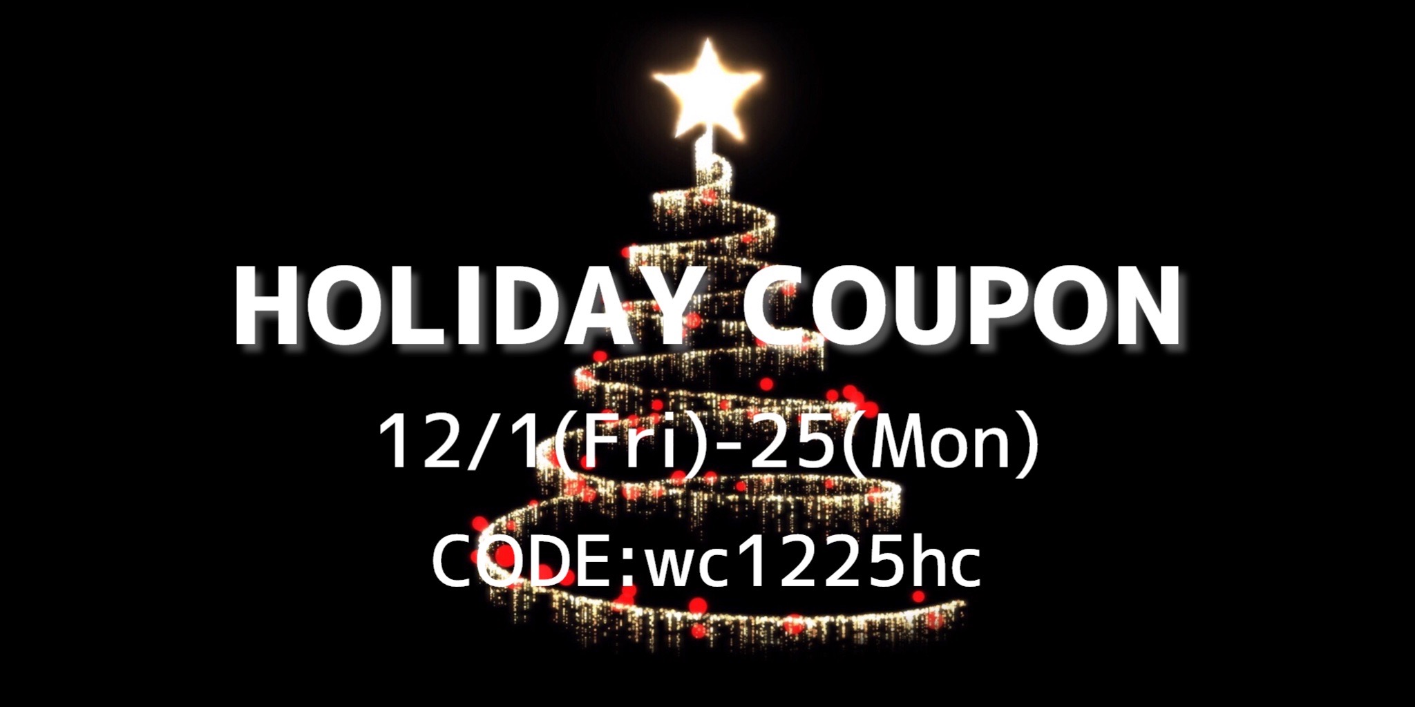 HOLIDAY COUPON-10%OFF-