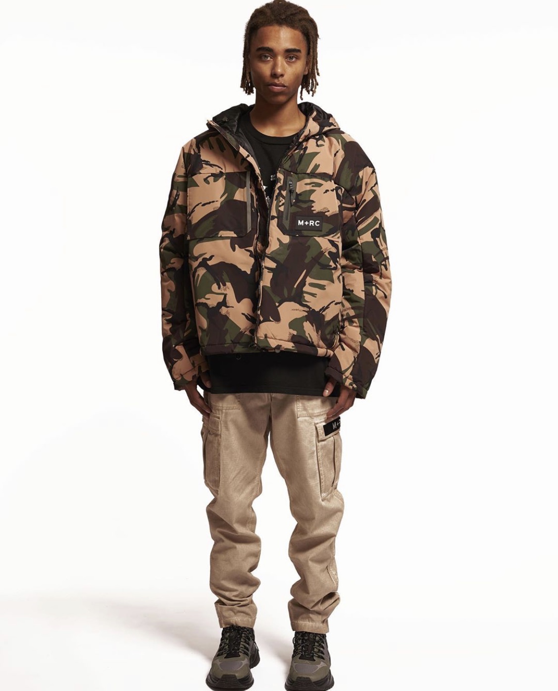 M+RC NOIR CAMO EAST PUFFER JACKET マルシェノア ジャケット 正規取扱 