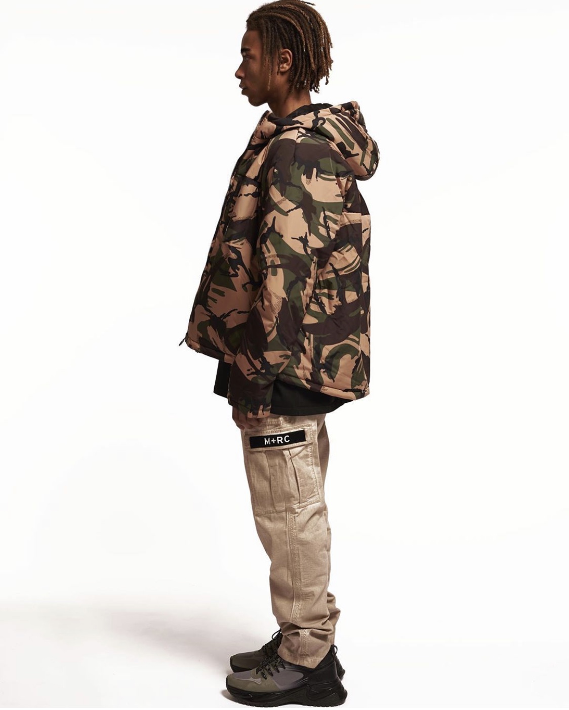 M+RC NOIR CAMO EAST PUFFER JACKET マルシェノア ジャケット 正規取扱