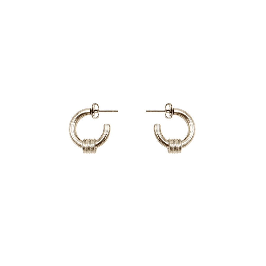 JUSTINE CLENQUET Carrie gold ピアス