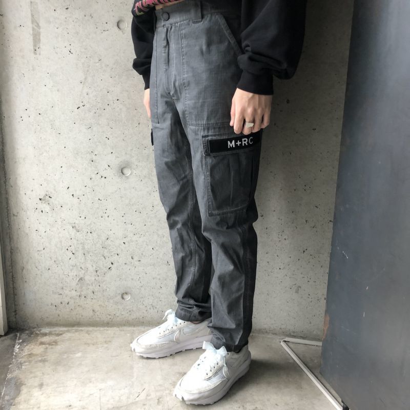 M+RC NOIR CARGO COTTON PANTS/GRAY マルシェノア パンツ 正規取扱店