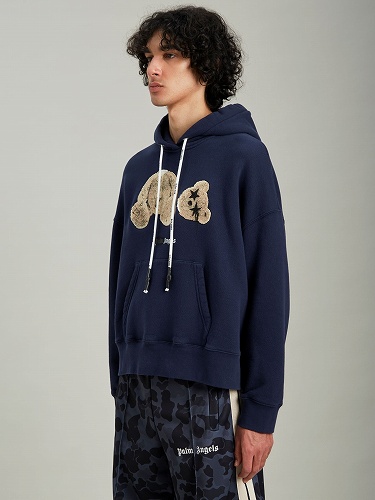 PALM ANGELS BEAR HOODY BLACK L パームエンジェルス