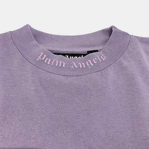 【正規取扱店販売品】Palm Angels GD Classic LOGO OVER TEE LILAC WHITE パームエンジェルス Tシャツ　 ご注文確認後即日発送　/ 送料無料