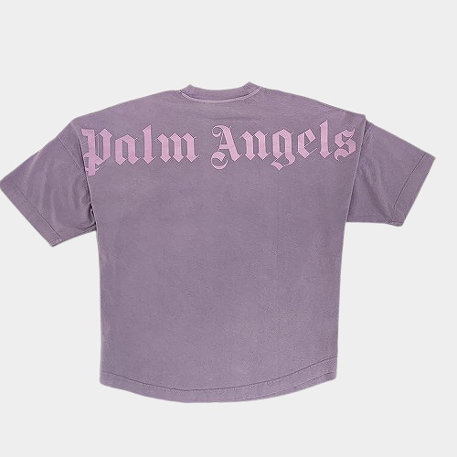 Palm Angels GD Classic LOGO OVER TEE LILAC WHITE パームエンジェルス Tシャツ
