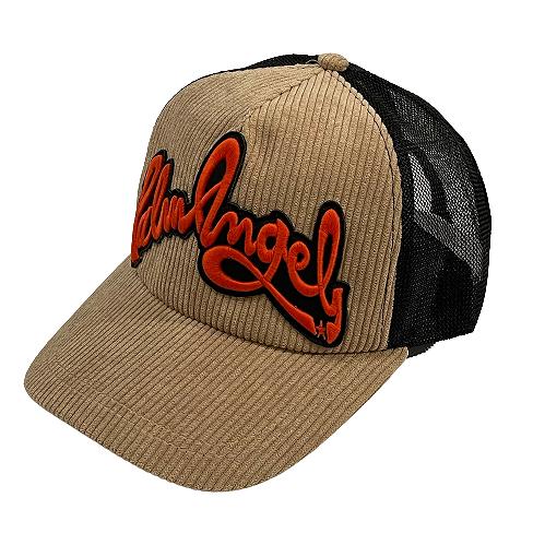 【正規取扱店販売品】Palm Angels パームエンジェルス SEASONAL LOGO CORD CAP　コーデュロイ　メッシュキャップ  ご注文確認後即日発送 / 送料無料