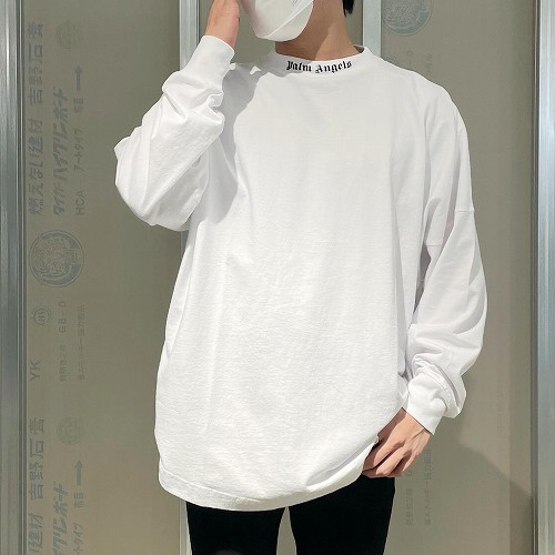 Palm Angels パームエンジェルス DOUBLED LOGO OVER LONG-SLEEVE TEE T