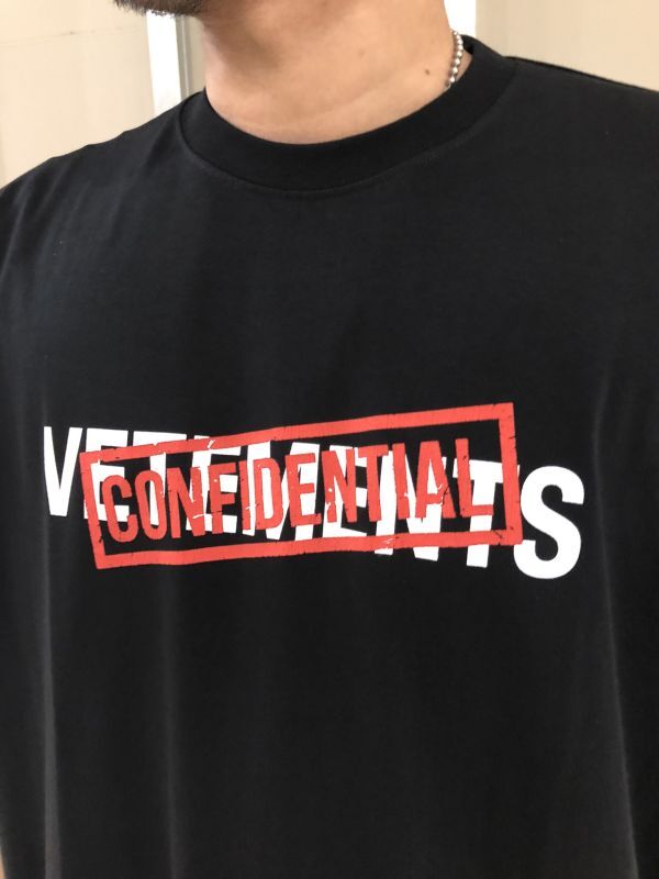ヴェトモン　Tシャツ　22AW Confidentail Logo