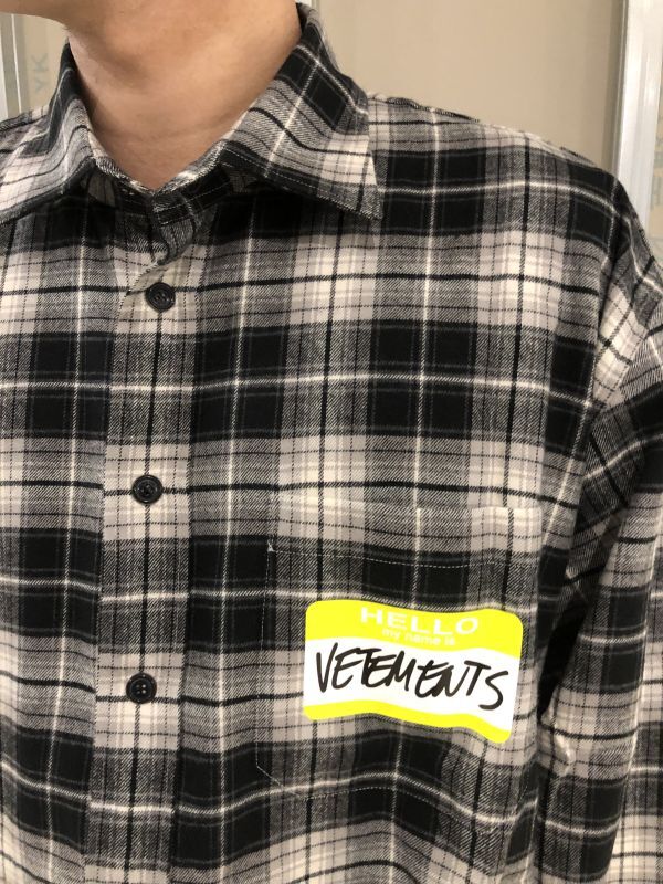 VETEMENTS （ヴェトモン）ヴェトモンシャツ 正規取扱店公式通販 即日