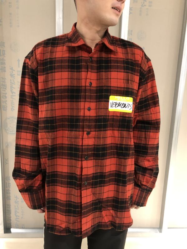 VETEMENTS （ヴェトモン）ヴェトモンシャツ 正規取扱店公式通販 即日