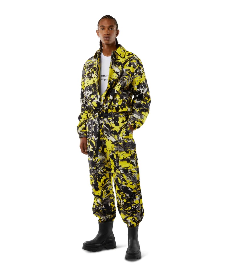 MSGM エムエスジーエム「アシッド マーブル ドリル」プリント