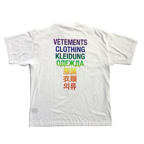 新品 VETEMENTS TRANSLATION T-shirt