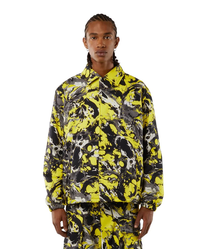 MSGM エムエスジーエム「アシッド マーブル ドリル」プリント