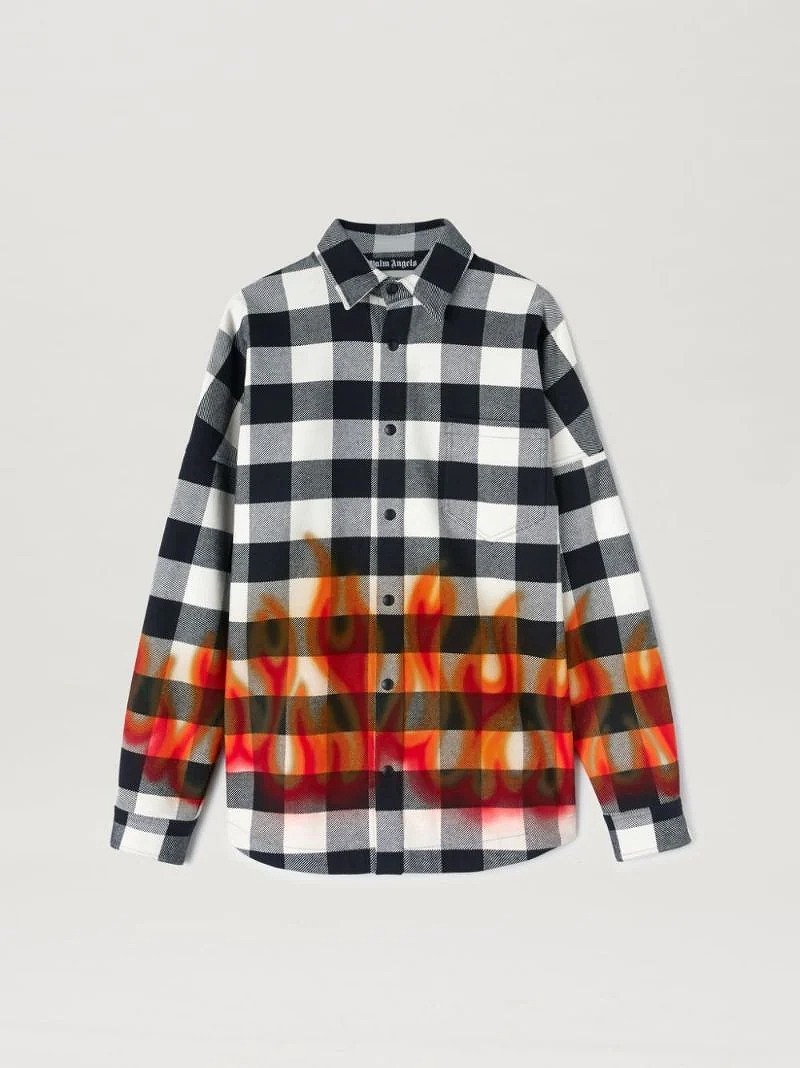 Palm Angels パームエンジェルス CHECK-PRINT LONG-SLEEVE SHIRT