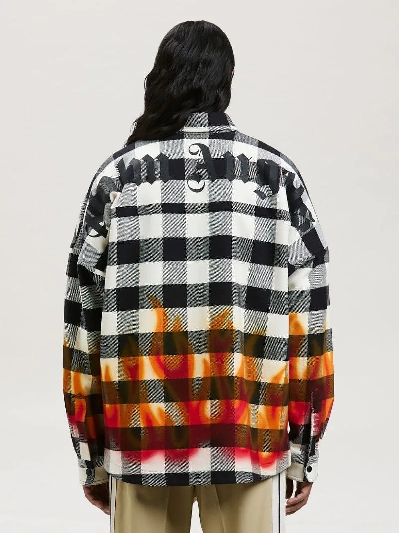 Palm Angels パームエンジェルス CHECK-PRINT LONG-SLEEVE SHIRT