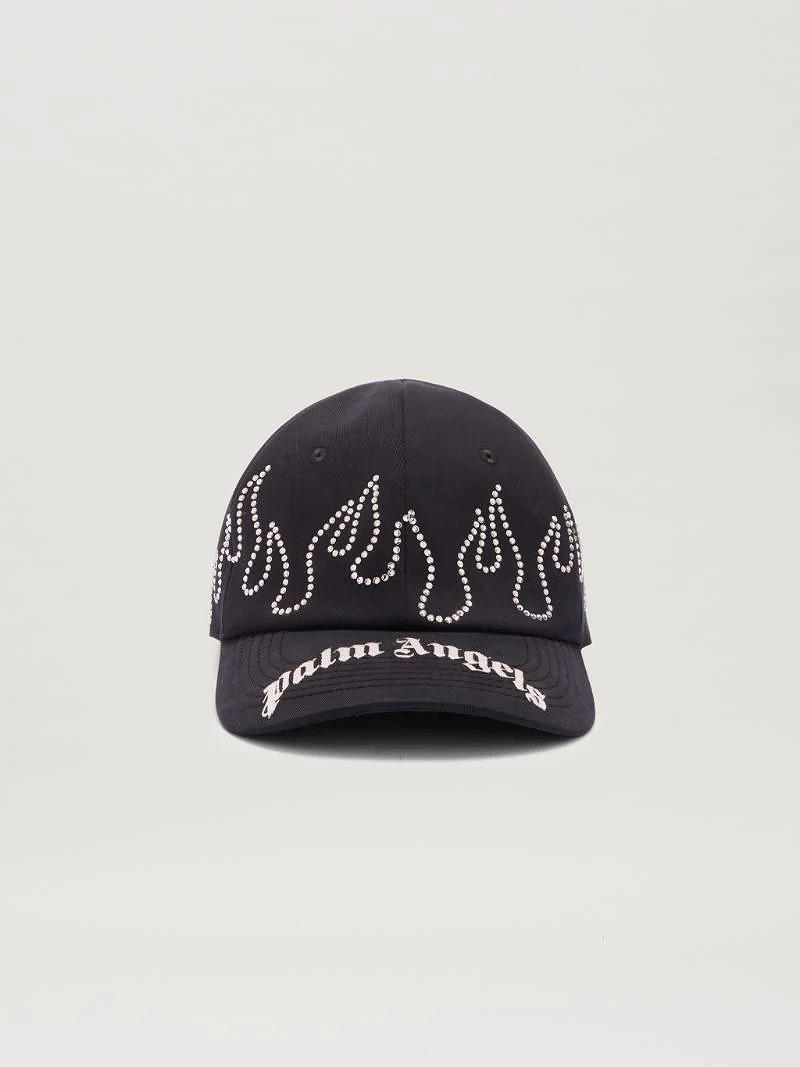 【美品】Palm Angels パームエンジェルス　ロゴ　キャップ　帽子　黒