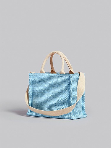 【正規取扱店販売品】MARNI マルニ　ライトブルー　スモールトートバッグ ご注文確認後即日発送　/ 送料無料