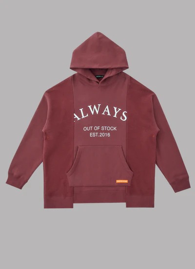 always out of stock フーディトップス