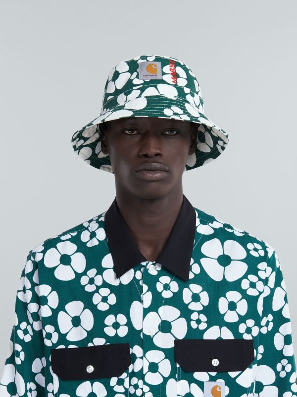 MARNI×CARHARTT WIP マルニカーハートコラボ グリーン バケットハット