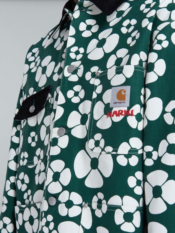 MARNI×CARHARTT WIP マルニカーハートコラボ グリーン 長袖 フローラル
