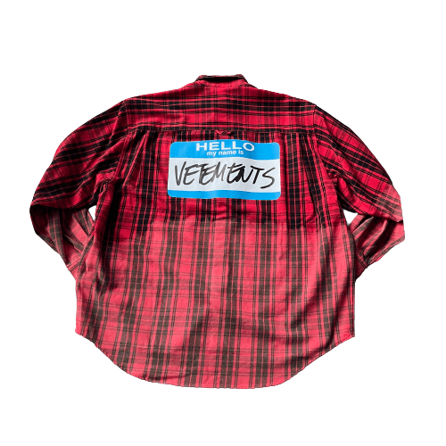 Vetements Check Oversize Flannel Shirt S