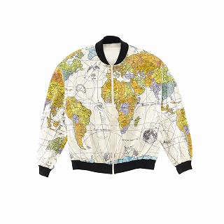SAINT Mxxxxxx × Dr. Woo セントマイケル DW WORLD MAP PAPER JACKET