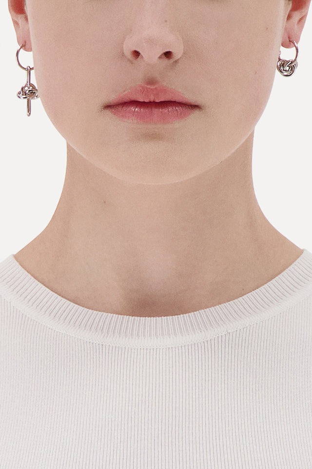 JUSTINE CLENQUET 　ジュスティーヌクランケ DARIA1 silver earrings ピアス