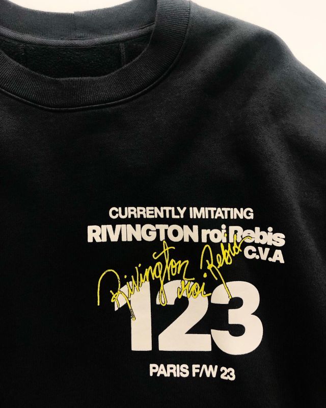 RRR123 RIVINGTON roi Rebis スウェット 正規取扱店公式通販 ご注文