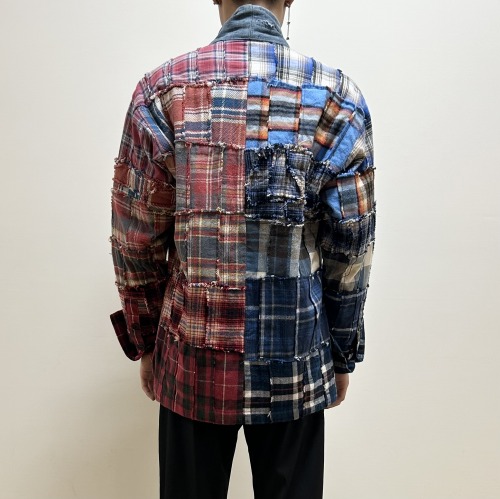 Greg Lauren グレッグローレン PLAID GRADIANT JACKET チェックシャツ ...