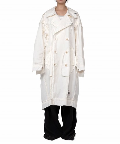 MMY ミハラヤスヒロ20AW コート MIHARAYASUHIRO ミハラヤスヒロ 20AW ドッキング ダメージ加工