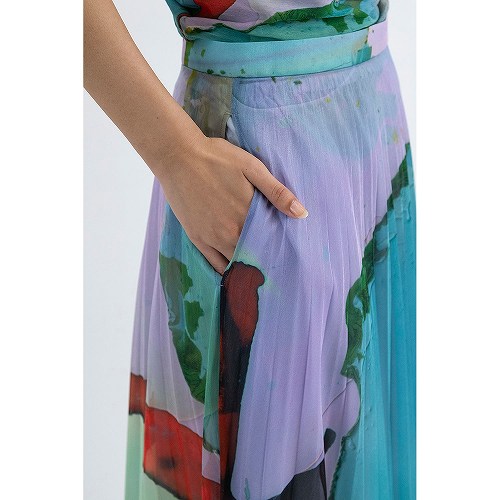 th/TARO HORIUCHI Printed Pleated Skirt プリントスカート 正規取扱店 