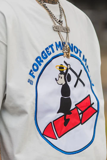 MAYO メイヨー FORGET ME NOT MAYO Embroidery short Sleeve Tee