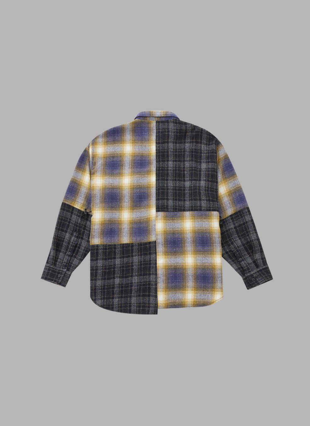 ALWAYS OUT OF STOCK L/S CRAZY CHECK SHIRT-GREY GREEN 正規