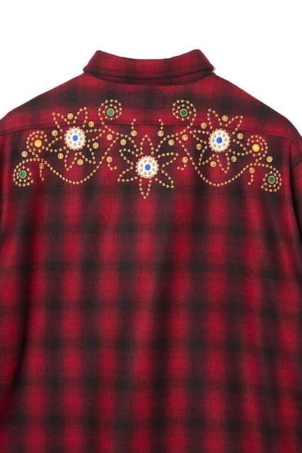 正規取扱店販売品】MAYO WOOL EMBROIDERY CHECK SHIRT JACKET ご注文  