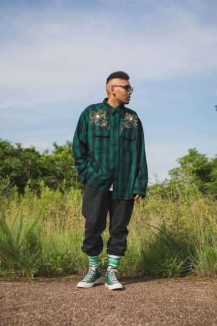 正規取扱店販売品】MAYO WOOL EMBROIDERY CHECK SHIRT JACKET ご注文  